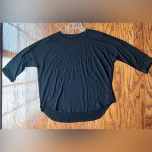 Elegant Black Long Sleeve Women's Top